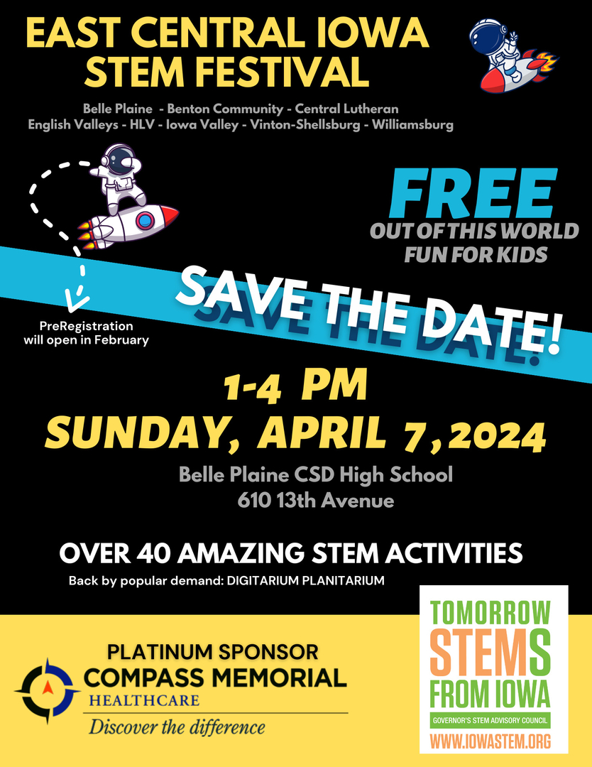 Belle Plaine Community School District East Central Iowa STEM Festival 2024